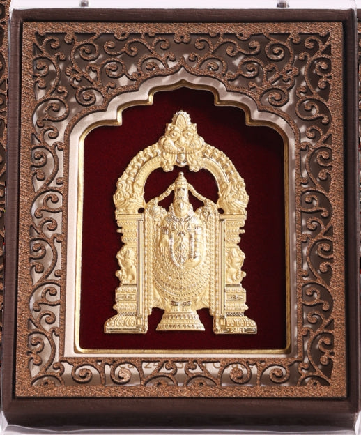 24K Gold Art Padmavati Devi Divine Frame - Essential Collection