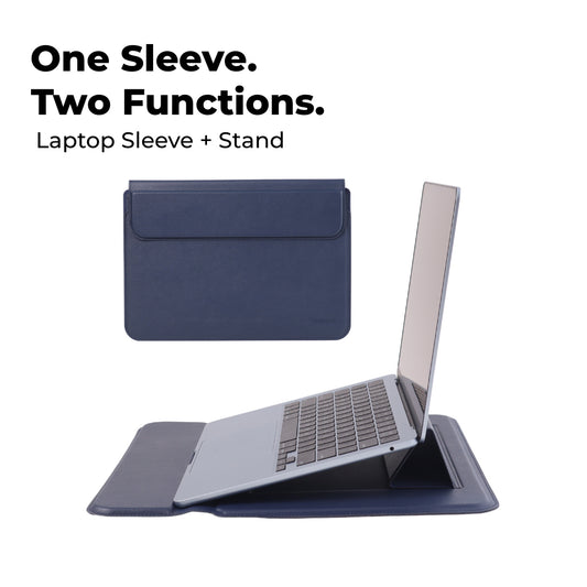 OG14- Elevate Pro Leather Laptop Sleeve with Magnetic Stand