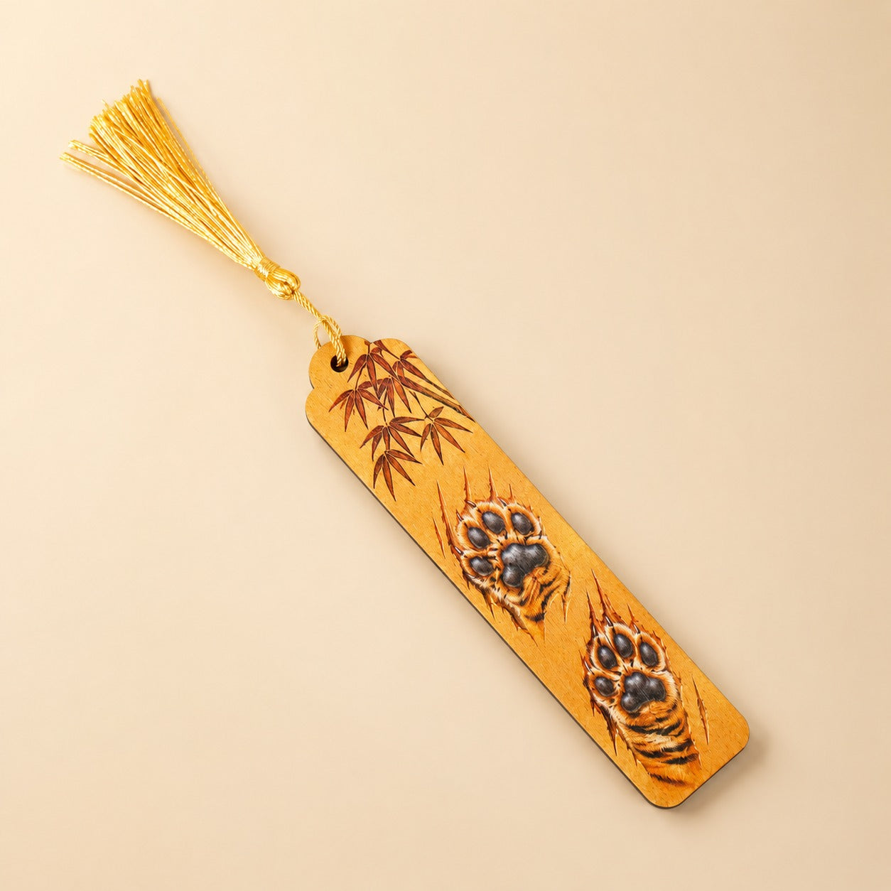 OE45- Wooden Tiger Bookmark (Set of 2)