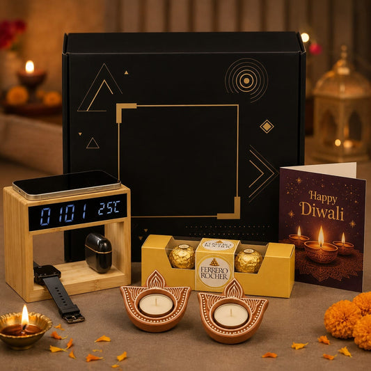 DH175- Wooden Luxe Hamper