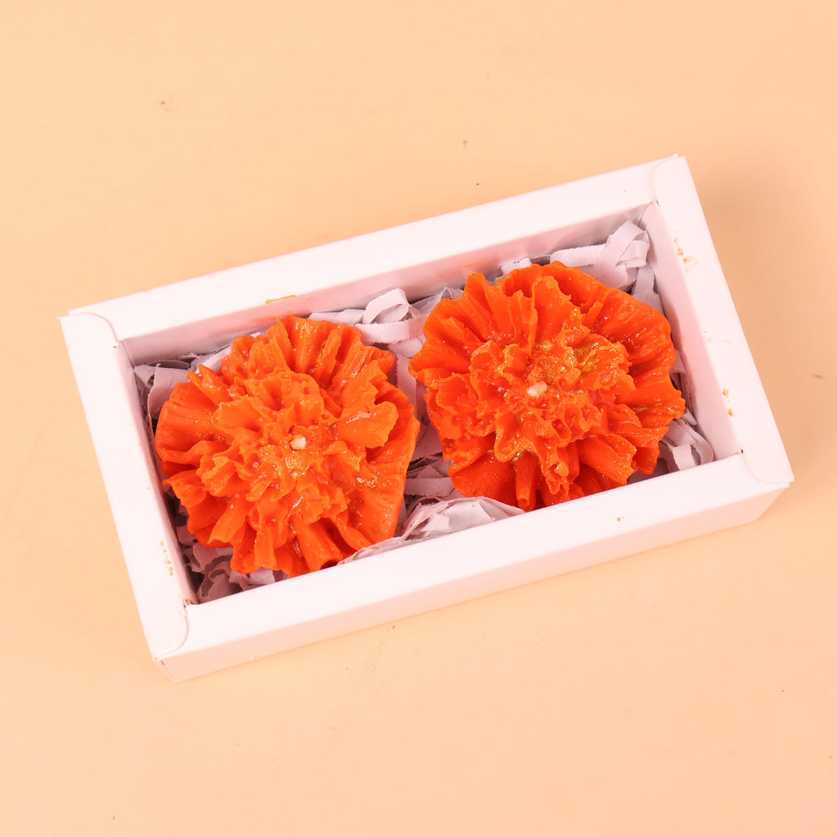 CD696- Marigold Flower Set Of 2