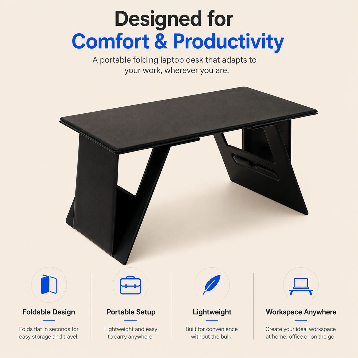 OG50- FlexFold- Foldable Laptop Desk