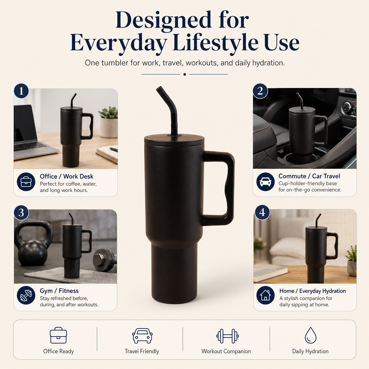 BSDW38- GoTumbler with Lid 1200ML
