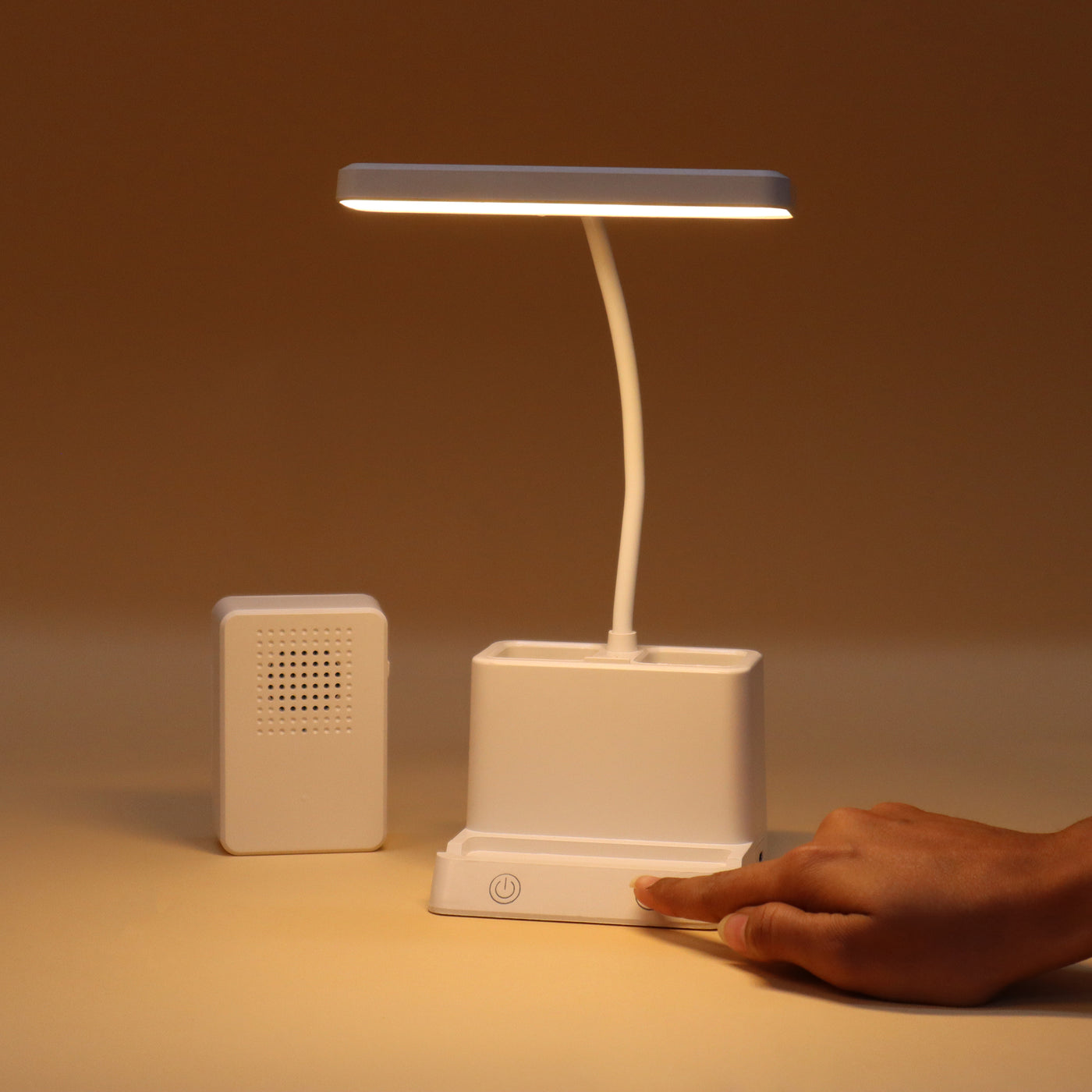ED168- DeskBell Lamp, Pen Stand & Phone Stand