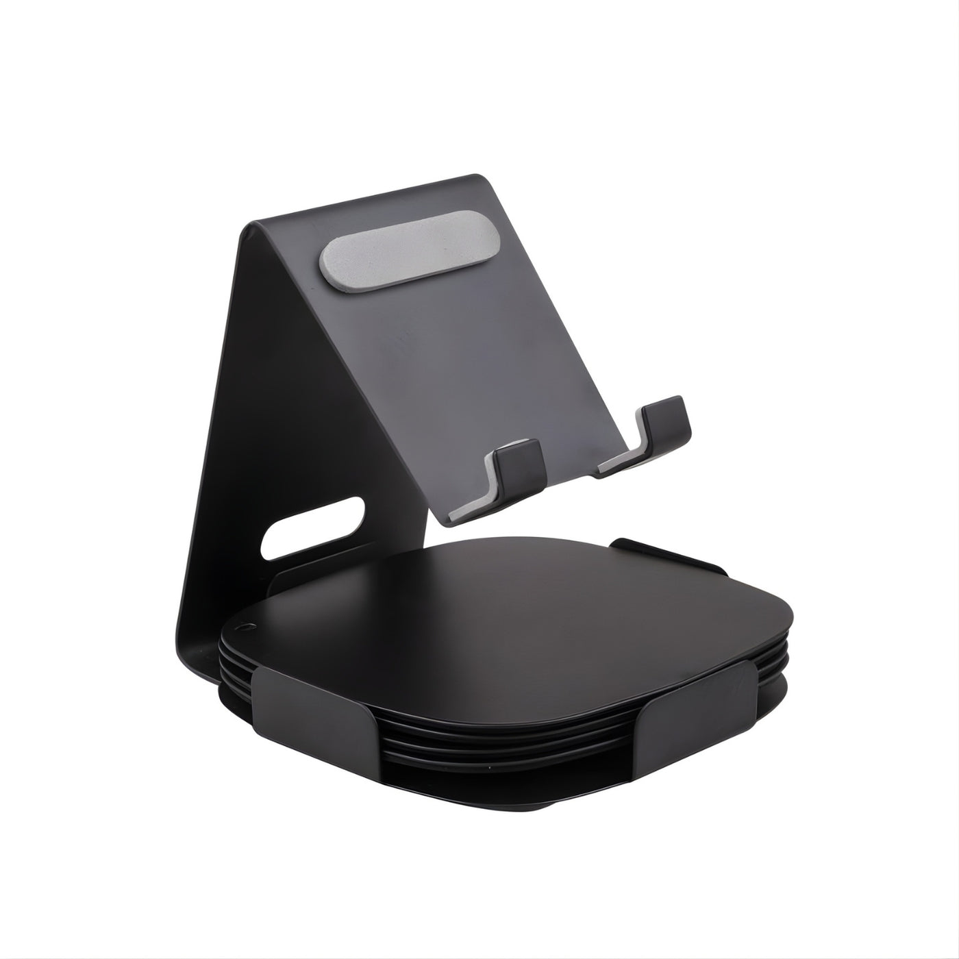 STD14- Metal Mobile Stand With 4 Coaster