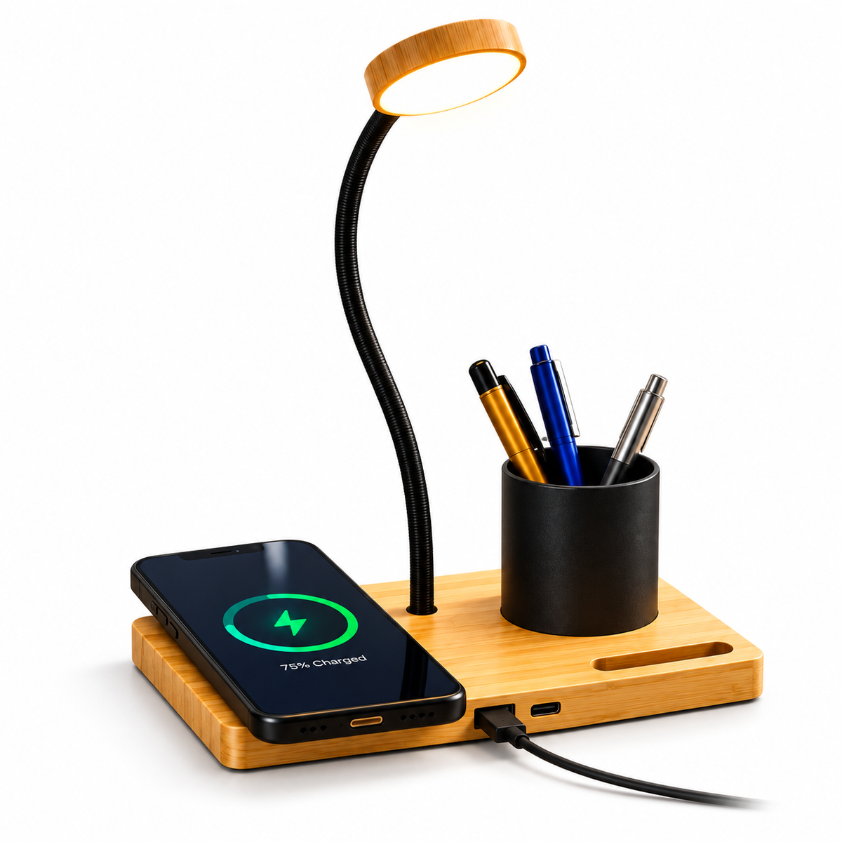 ED398- Spark 4 in 1 Desk Lamp and Organizer
