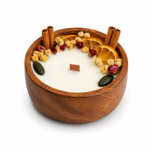 CD82- Wooden Candle