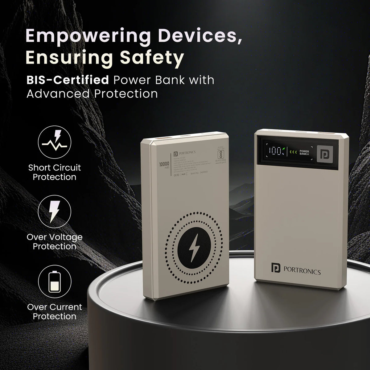 ED35- Portronics Luxcell Magclick Powerbank 10K