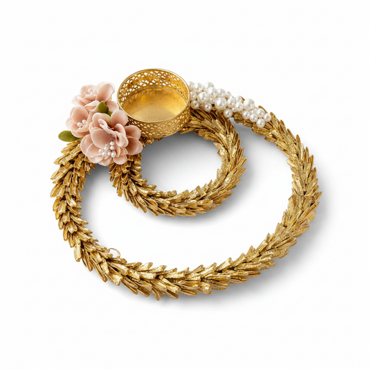 BSC27- Floral Spiral T-Light Holder