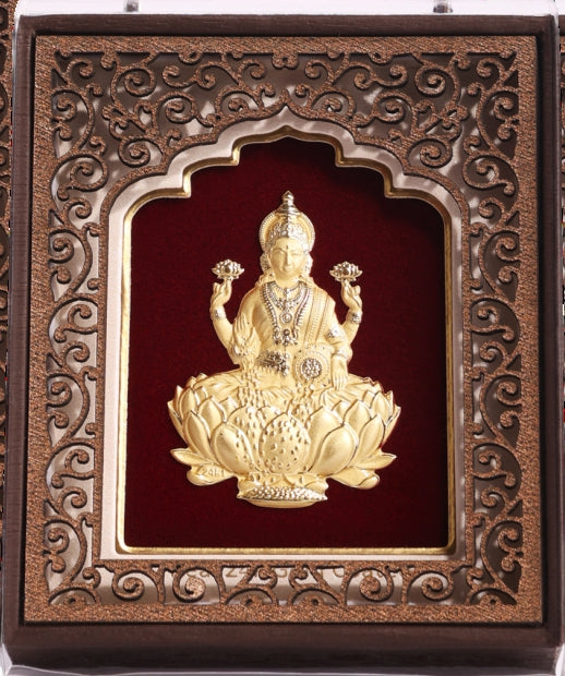 24K Gold Art Ganesh Ji Divine Frame - Essential Collection
