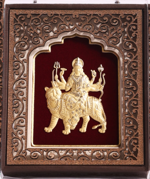 24K Gold Art Hanuman Ji Divine Frame - Essential Collection