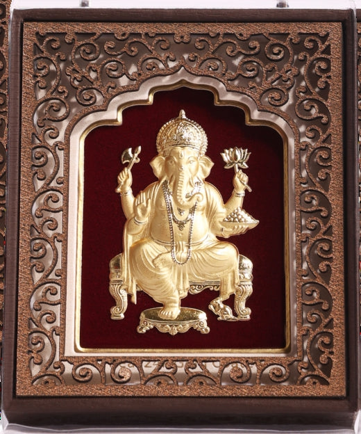 24K Gold Art Laxmi Maa Divine Frame - Essential Collection