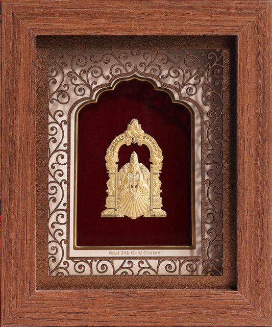 24K Gold Art Padmavati Devi Divine Frame - Signature Collection