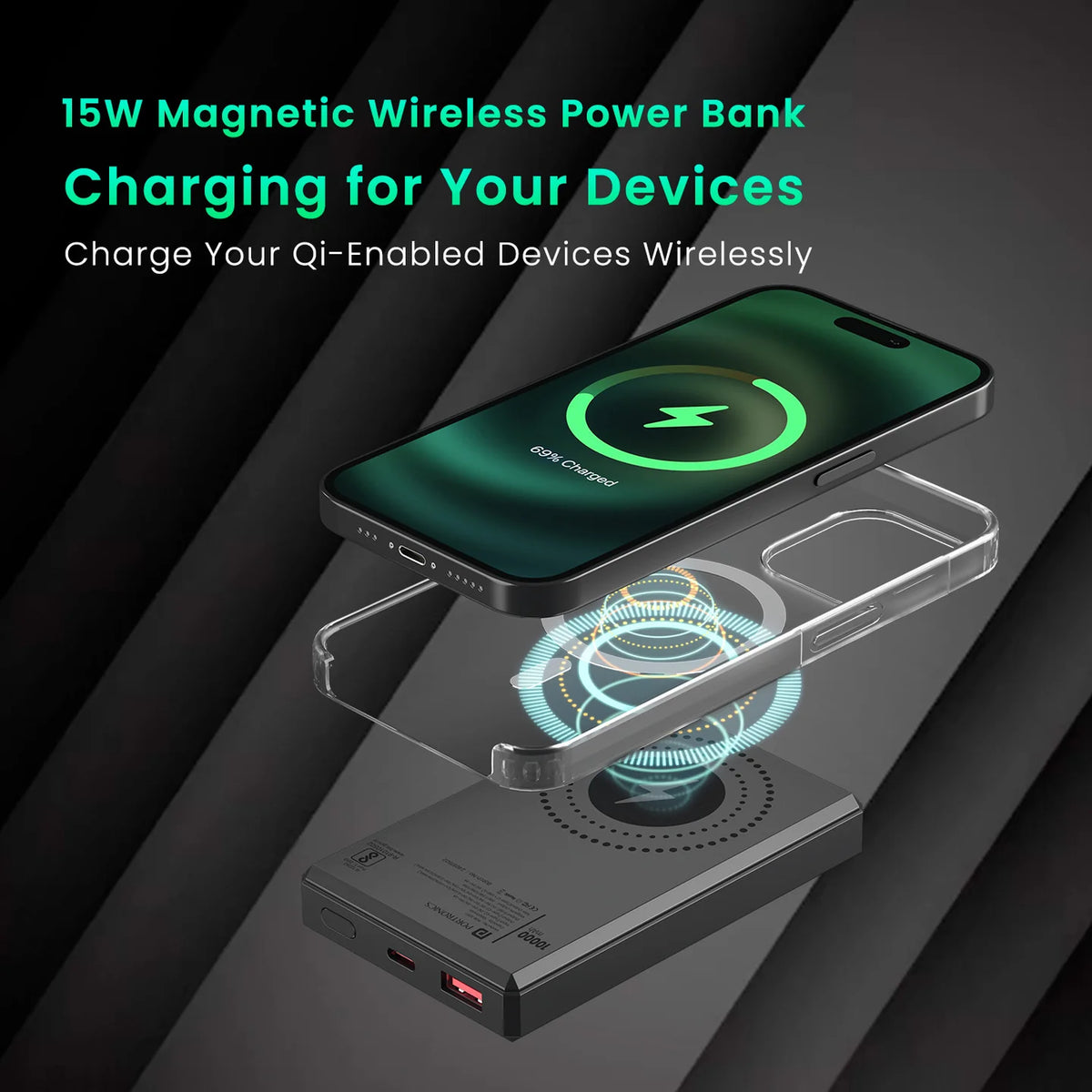 ED35- Portronics Luxcell Magclick Powerbank 10K