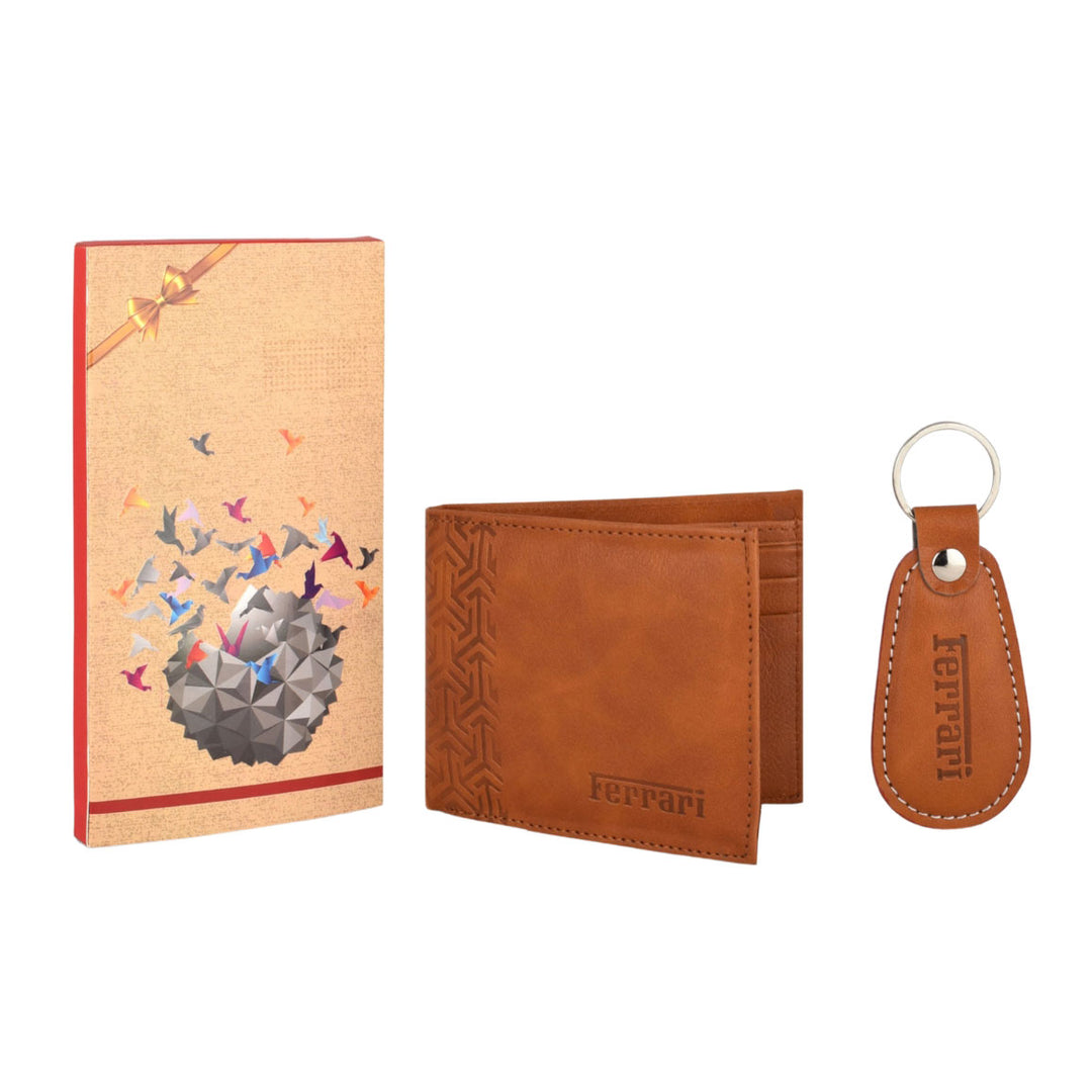 Ferrari Wallet & Keychain Set