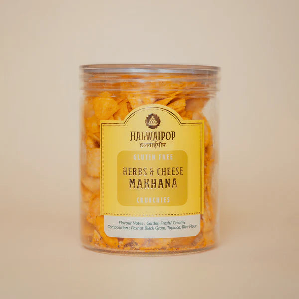 BSE77- Halwaipop  Herbs & Cheese Makhana Crunchies