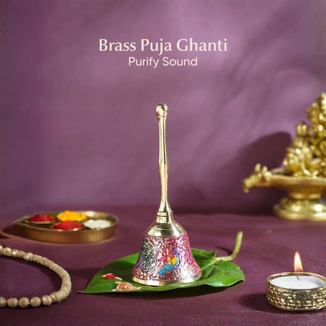 CD615- Art of Puja Brass Puja Bell