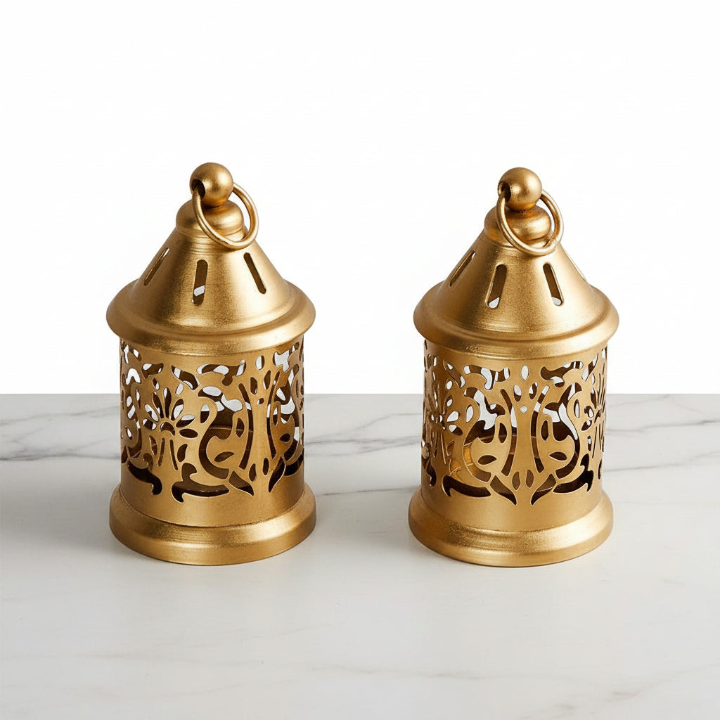 CD564-  Lantern Diya Set Of 2