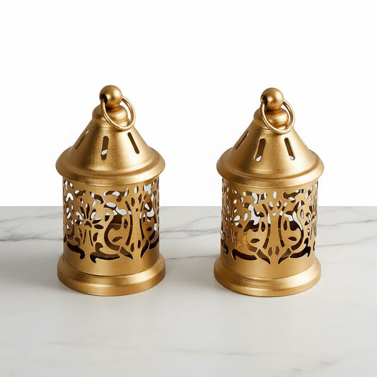 CD564-  Lantern Diya Set Of 2