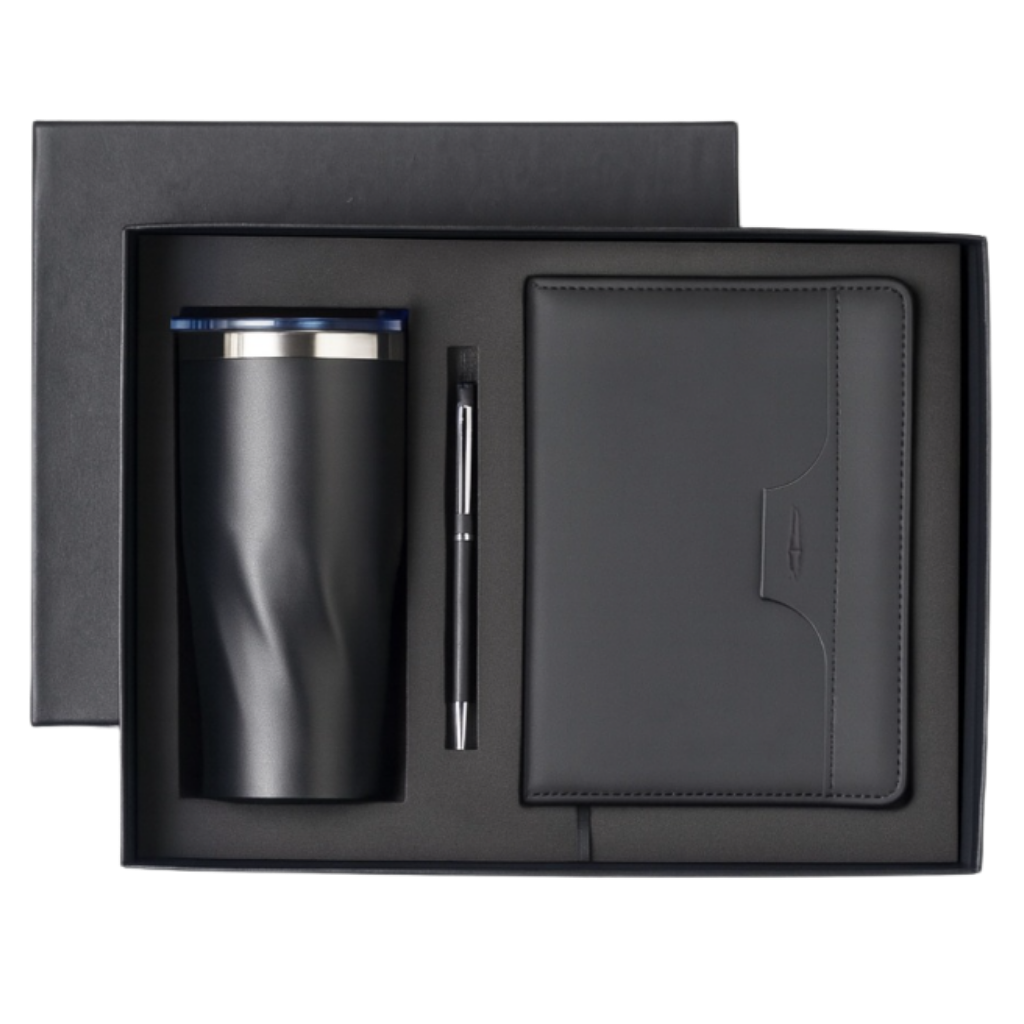 EJK116- 3-IN-1 Gift Set | Diary | Pen | Flask