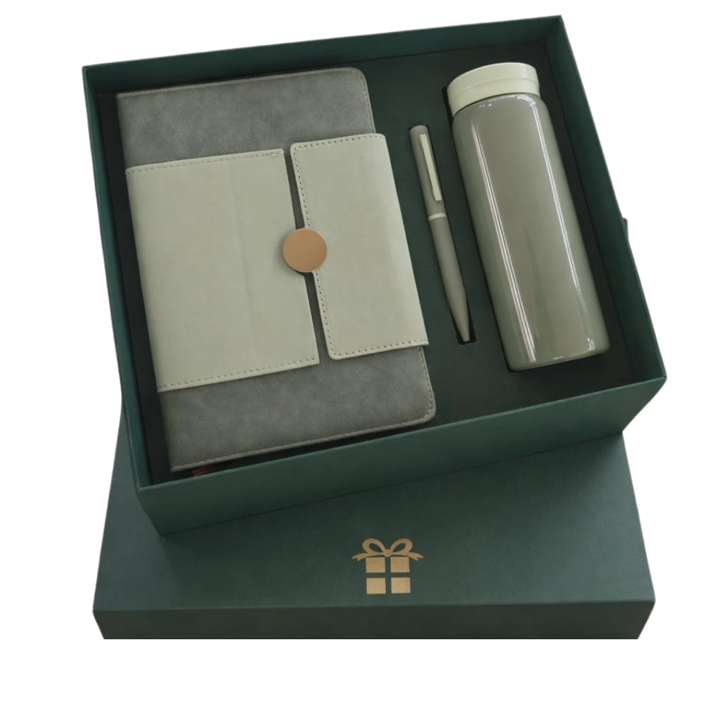 EJK138- 3-IN-1 Gift Set | Notebook | Pen | Bottle