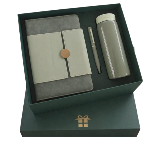 EJK138- 3-IN-1 Gift Set | Notebook | Pen | Bottle