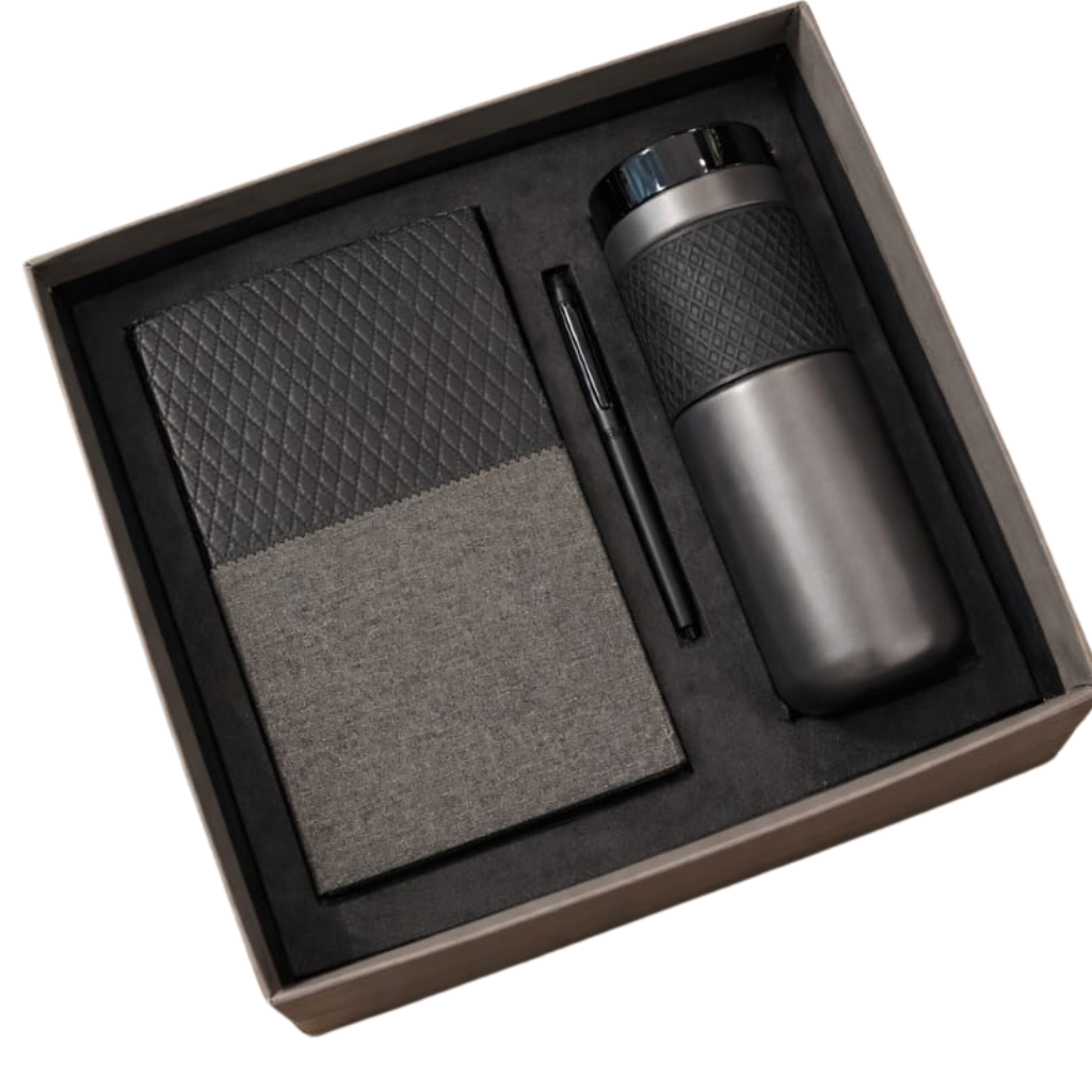 EJK139- 3-IN-1 Gift Set | Notebook | Pen | Bottle