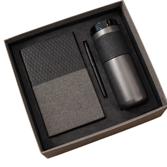 EJK139- 3-IN-1 Gift Set | Notebook | Pen | Bottle