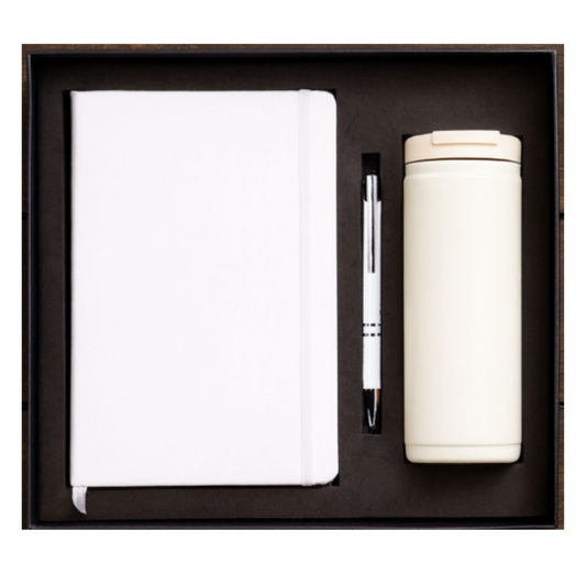 EJK121- 3-IN-1 Gift Set | Notebook | Pen | Flask