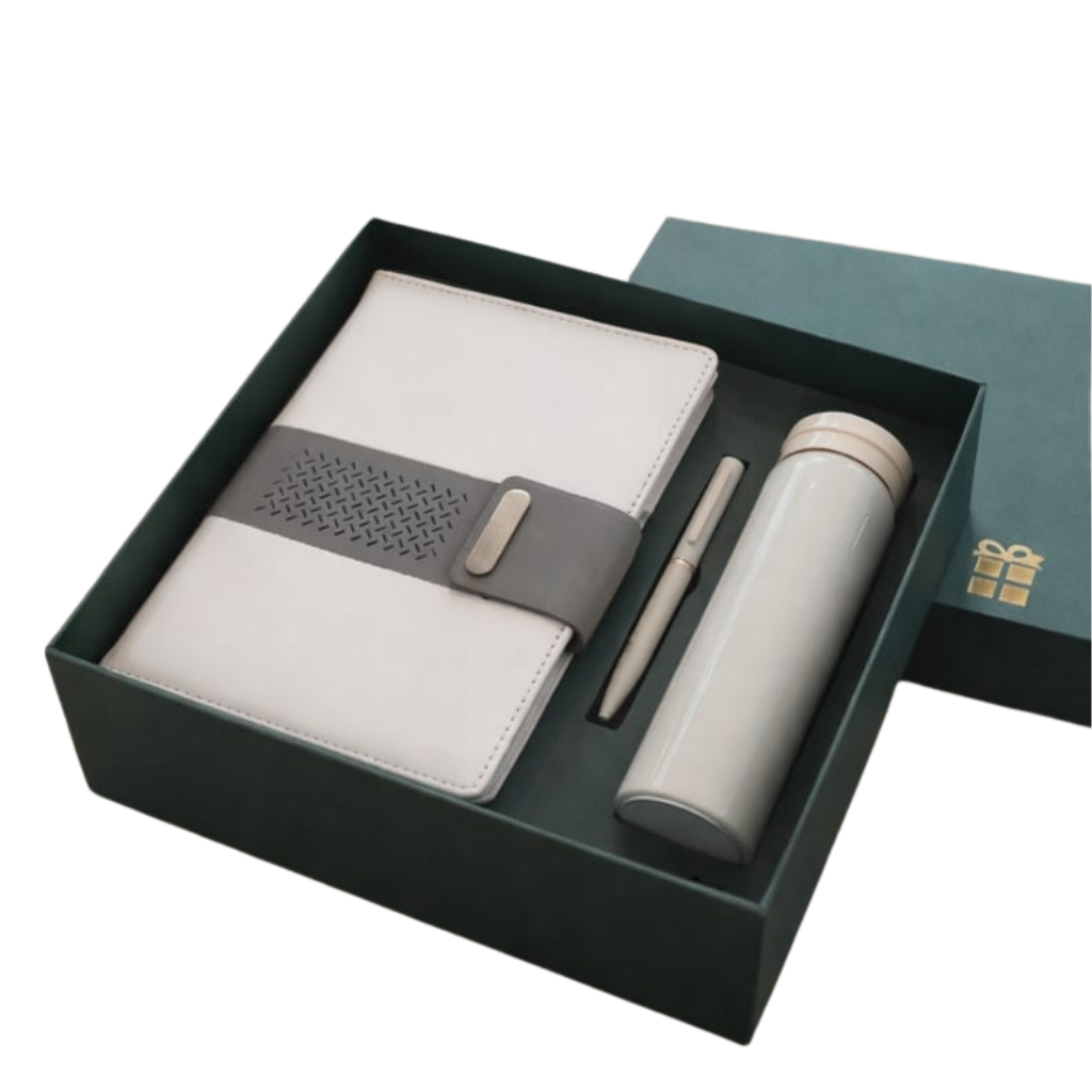 EJK137- 3-IN-1 Gift Set | Notebook | Pen | Bottle