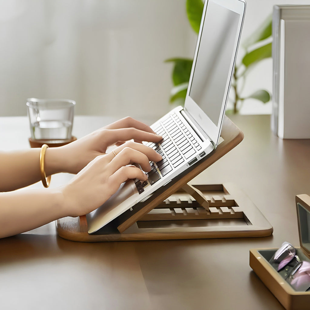 STD06- Tiltory Wooden Laptop Stand