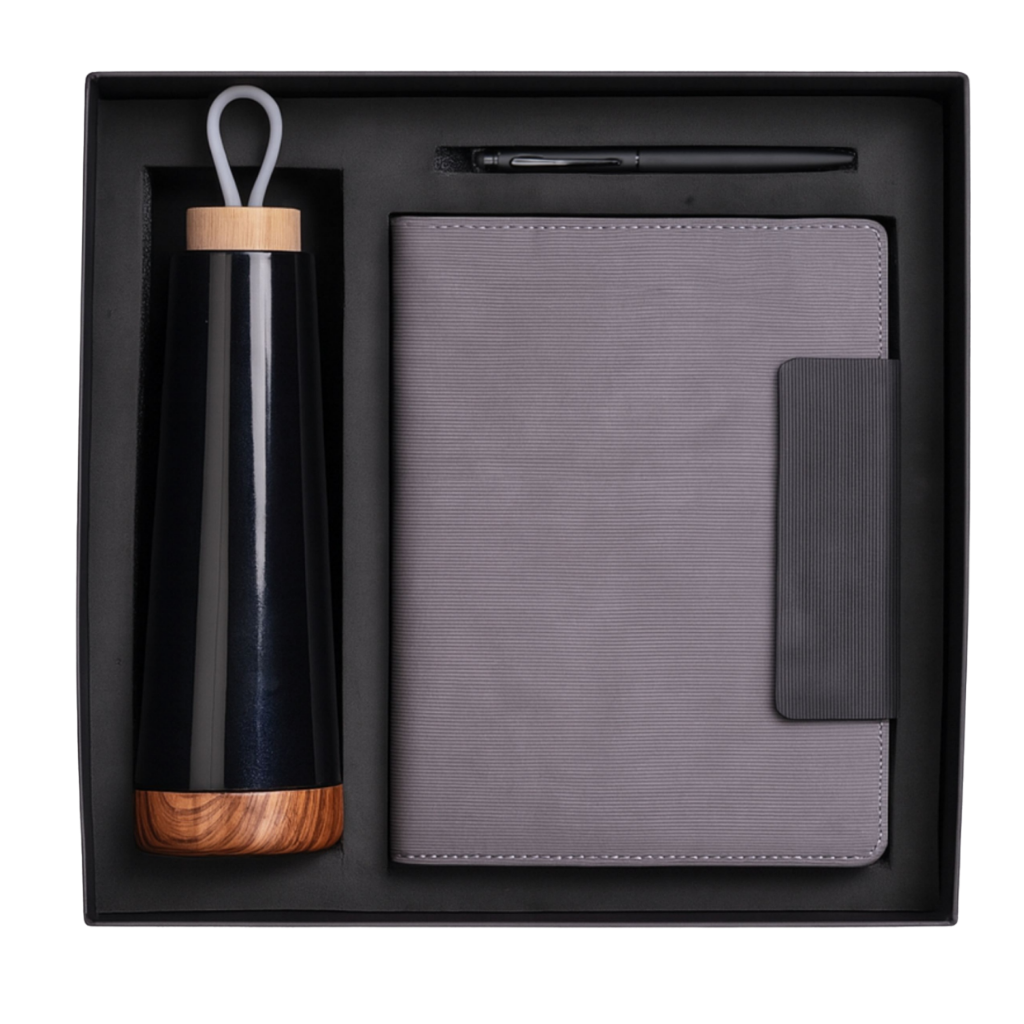 EJK88- 3-IN-1 Gift Set | Notebook | Pen | Bottle