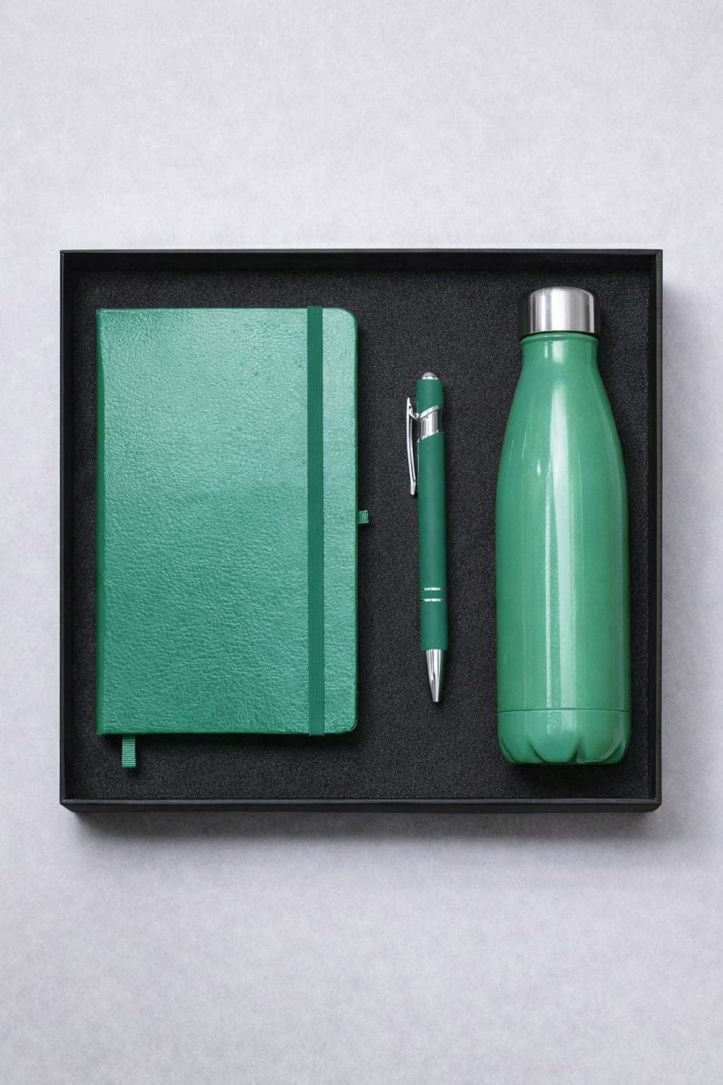 EJK154- 3-IN-1 Gift Set | Notebook | Pen | Bottle