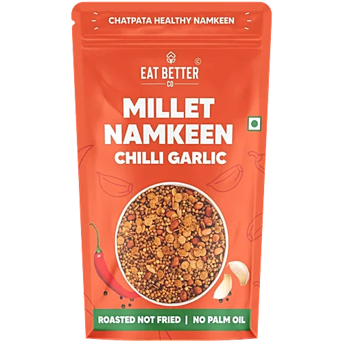 Eat Better Chilli Garlic Millet Namkeen