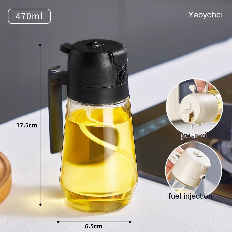 SOLARA 2-in-1 Oil Glass Bottle Sprayer 500ML