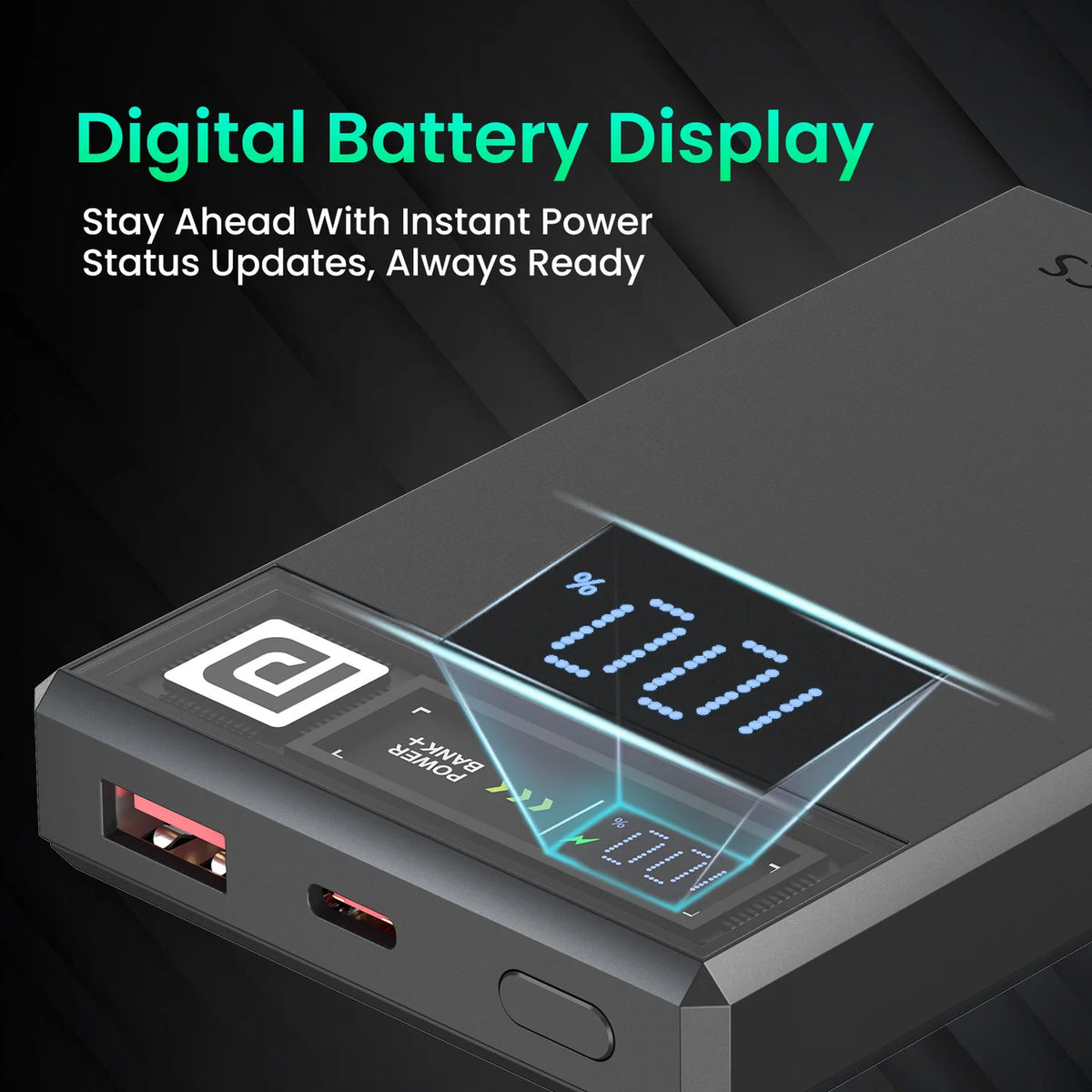 ED35- Portronics Luxcell Magclick Powerbank 10K