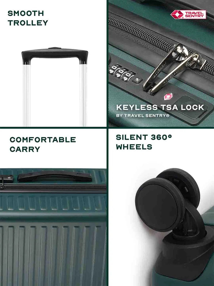 BSB251- Assembly Stark Green Cabin Hard Luggage