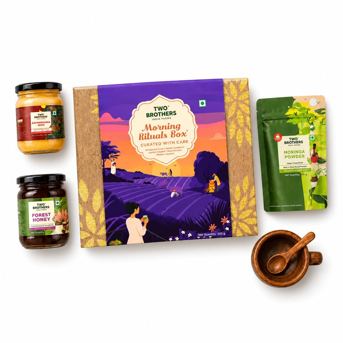 DH302- Two Brothers Morning Rituals Wellness Hamper