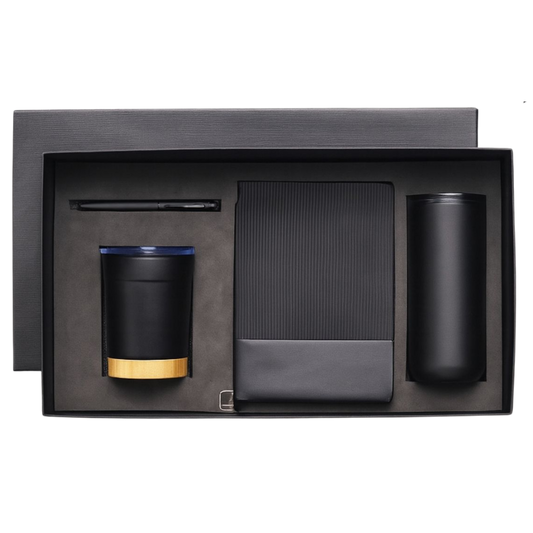 EJK80- 4-IN-1 Gift Set | Notebook | Pen | Mug | Flask