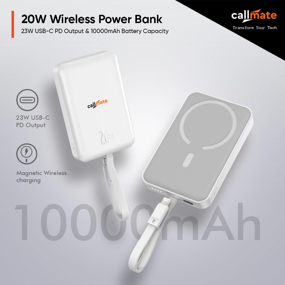 ED123- Callmate Magnetic Wireless Power Bank
