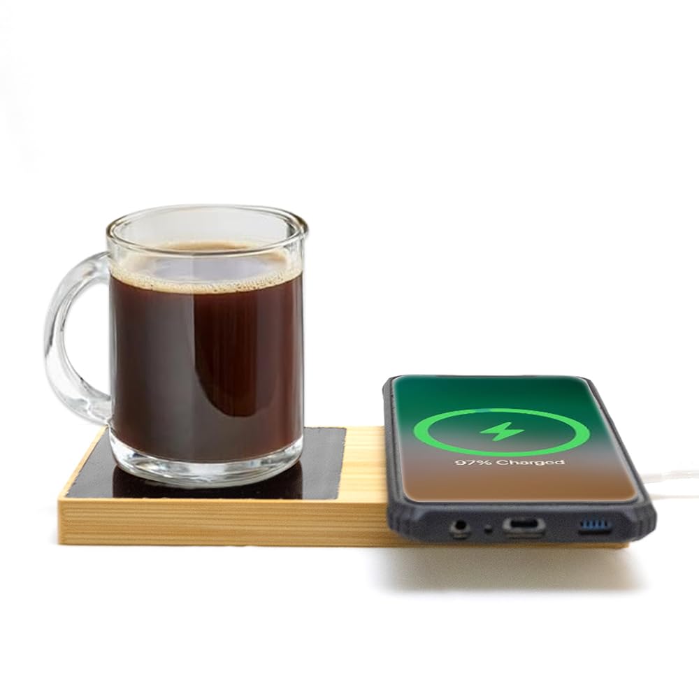 ED60- Willow 2.0 15W Wireless Charger With Cup Warmer