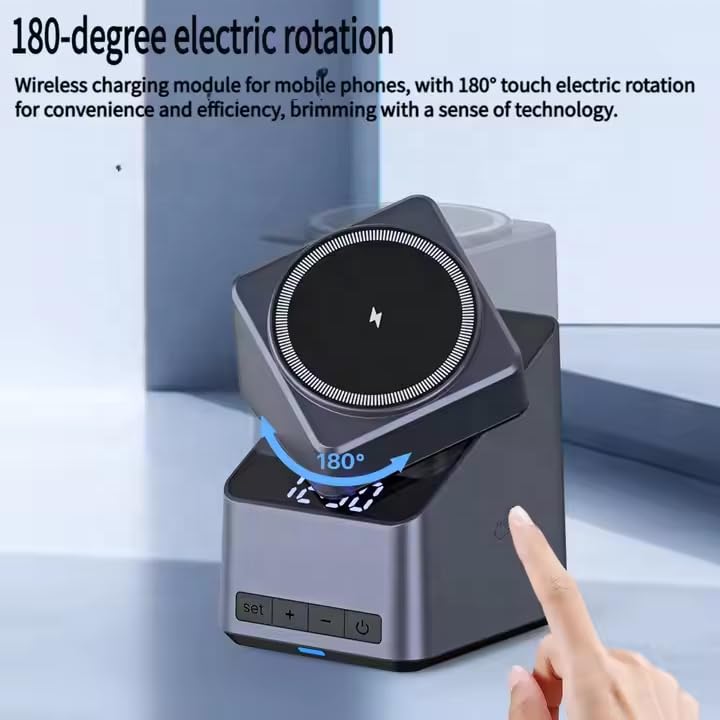ED62- QuadCharge Station 4-in-1 Magnetic Wireless Charging Station