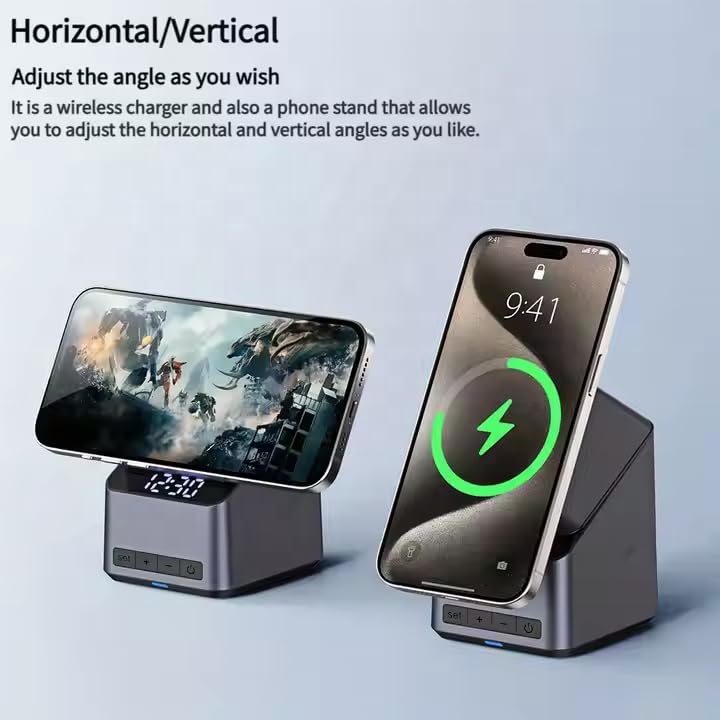 ED62- QuadCharge Station 4-in-1 Magnetic Wireless Charging Station