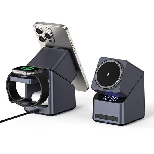 ED62- QuadCharge Station 4-in-1 Magnetic Wireless Charging Station