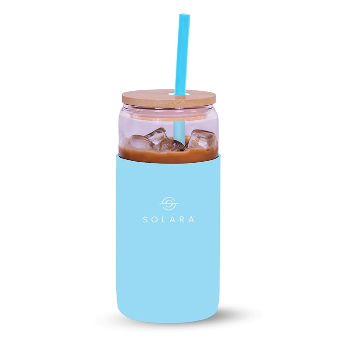 SOLARA Glass Tumbler with Sleeve 500ML