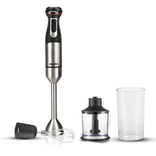 ED373- AGARO Grand 1000 Watts Hand Blender With Chopper, Jar & Whisker