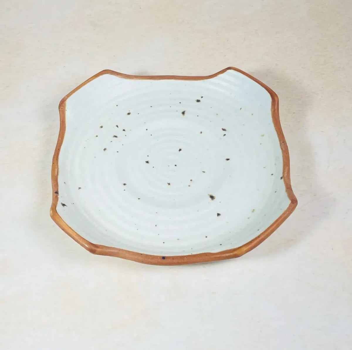 KE03- Handmade Ceramic Soup Bowl & Saucer with Spoon