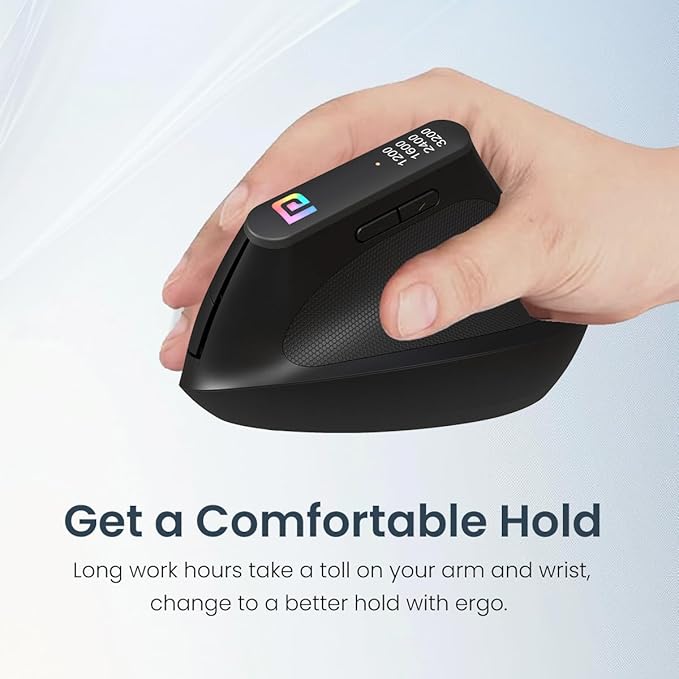 ED58- Portronics Toad Ergo Vertical Advanced Wireless Ergonomic Mouse