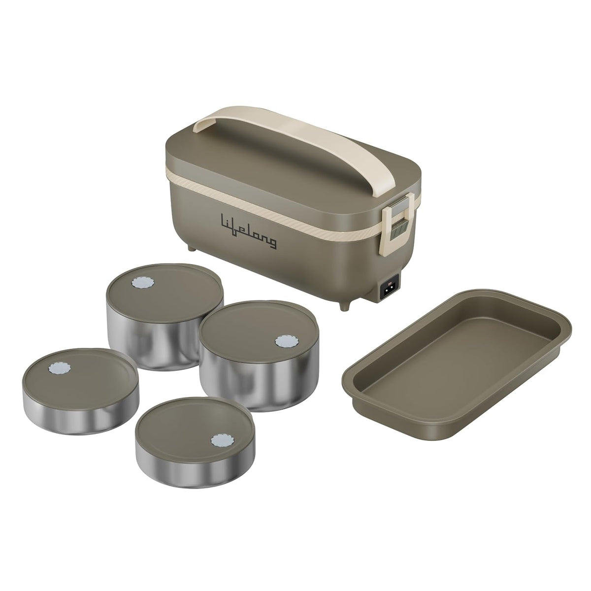 ED339 - Lifelong Electric Lunch Box | Food Warmer | Set of 4