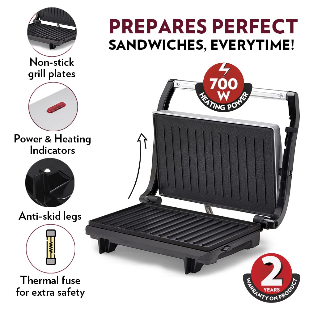 ED325 - Borosil Grill Sandwich Maker